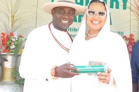 natasha akpoti Uduaghan and her husband Emmanuel Uduaghan